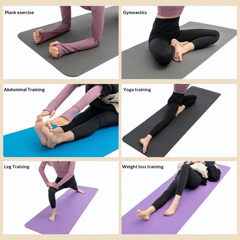 Mat Pilates Yoga - 특대형 논슬립 요가매트 충격흡수 초광폭 필라테스