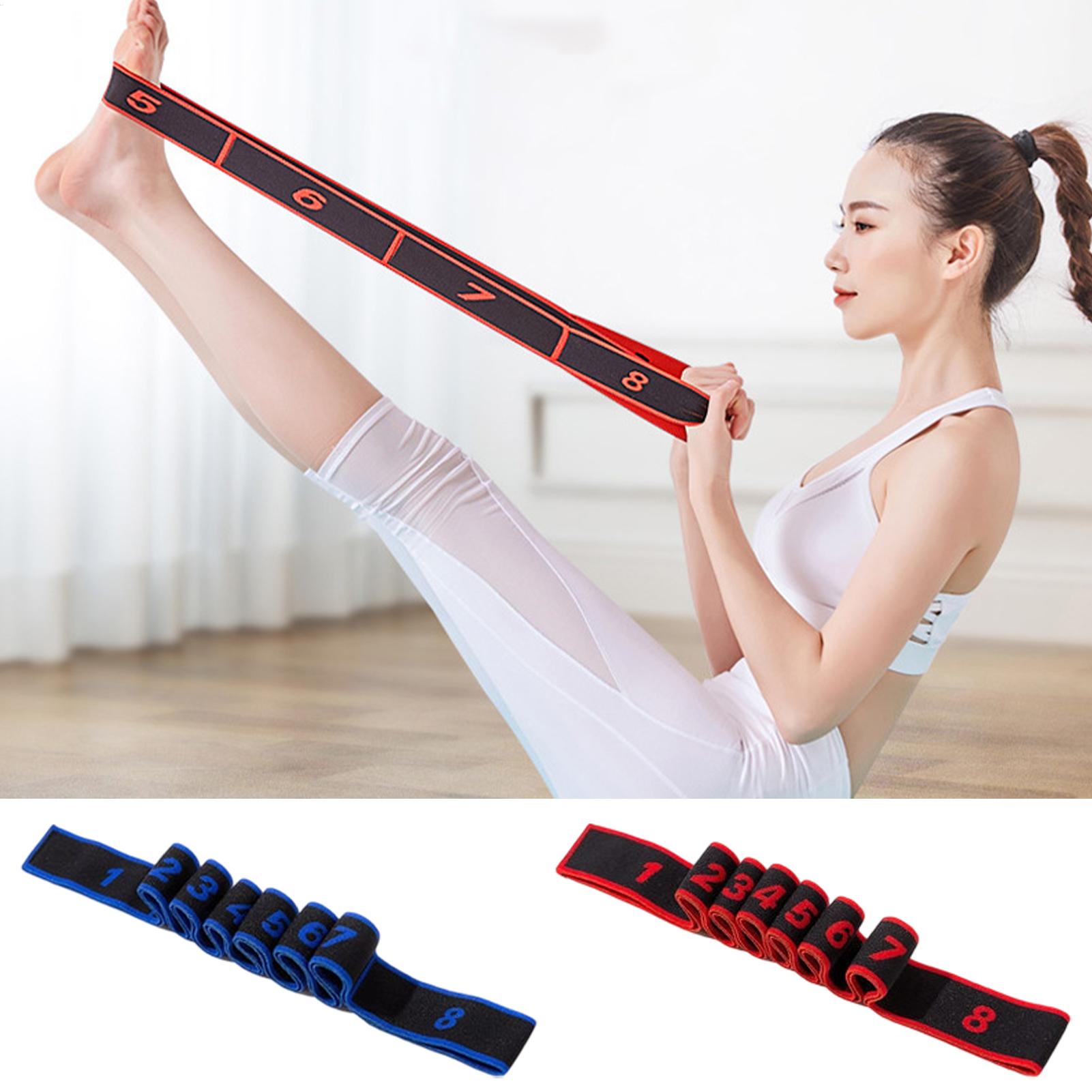 Pilates Yoga Stretching - 엘라스틱 요가 스트레칭 스트랩 휴대용 미끄럼