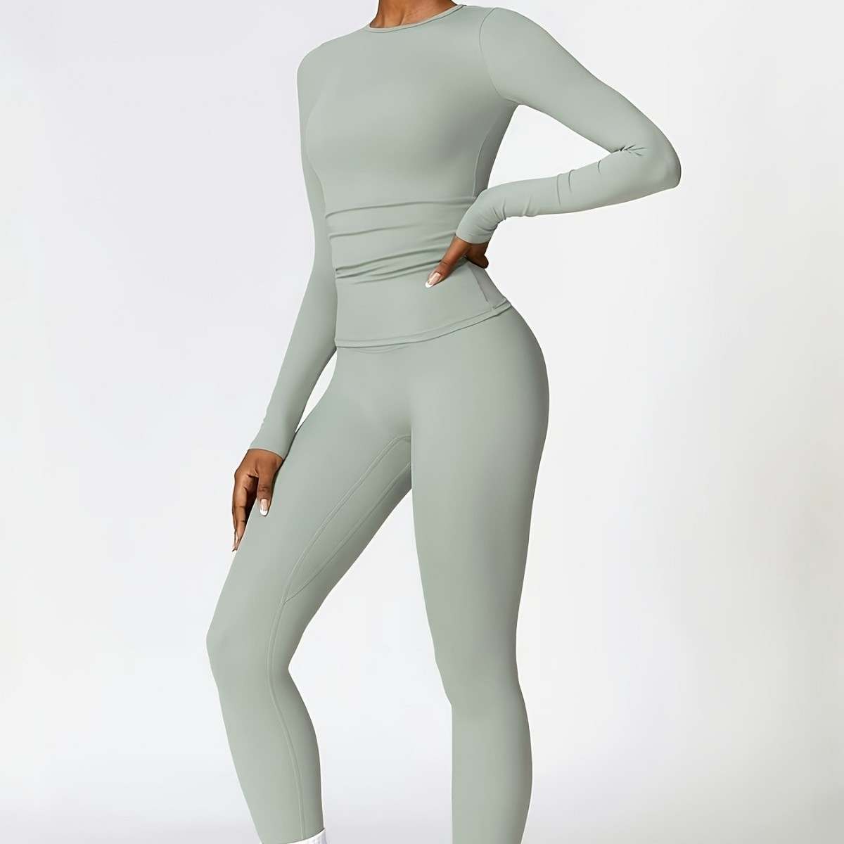 타이트핏 요가복 슬림 긴팔 야외 러닝 스포츠 피트니스  - Pilates & Yoga Reversible Mockneck Sweatshirt 리뷰 및 가격