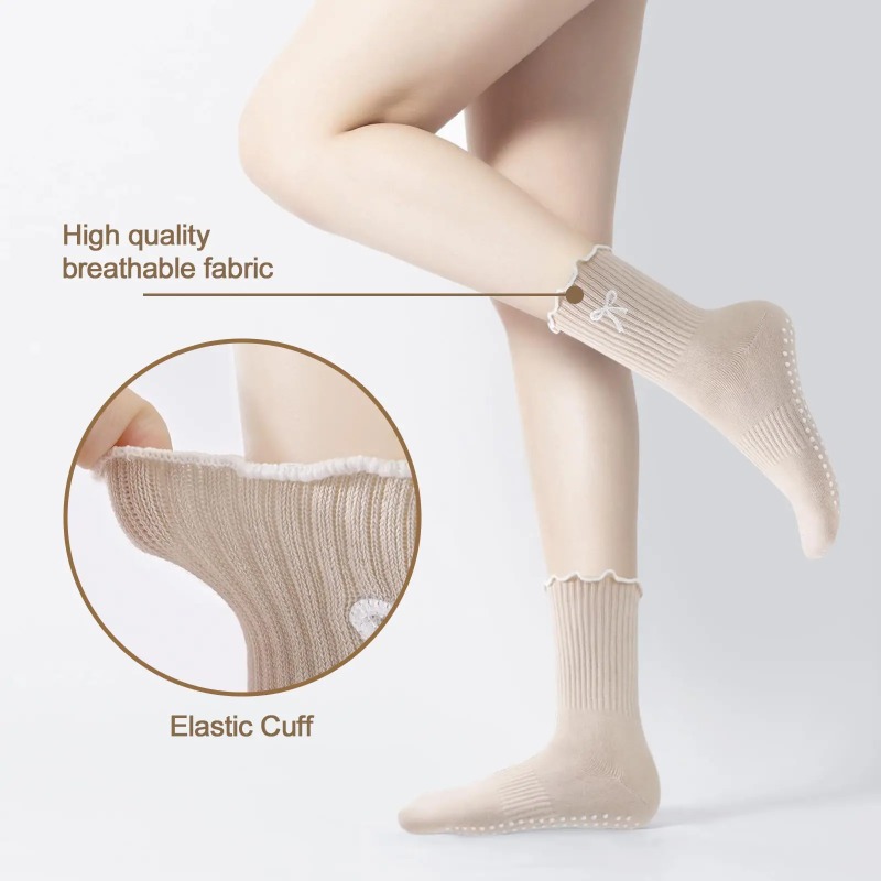 프로페셔널 요가 양말, 면 스트랩 실리콘 미끄럼 방지  - Pilates & Yoga Reversible Mockneck Sweatshirt 리뷰 및 가격