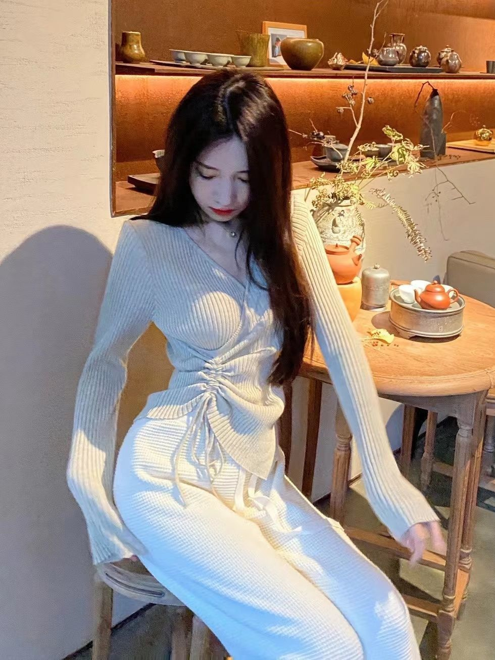 스웨터 점퍼 풀오버 여성용 풀오버 미학적 레이어드 룩  - Pilates Yoga Classes 리뷰 및 가격