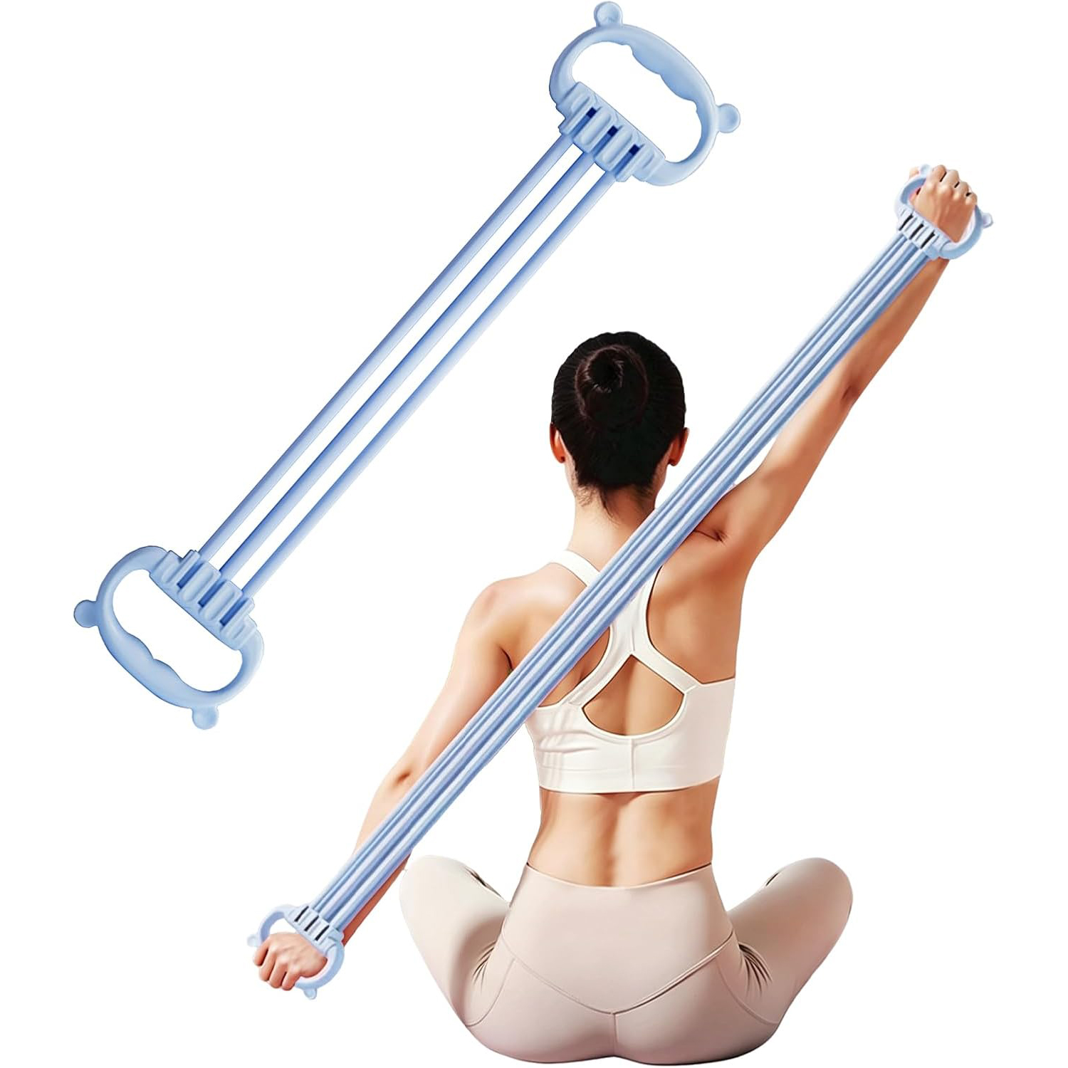 여성 및 남성용 피규어 8형 저항 밴드 15-90LBS - Pilates Yoga Tone 리뷰 및 가격
