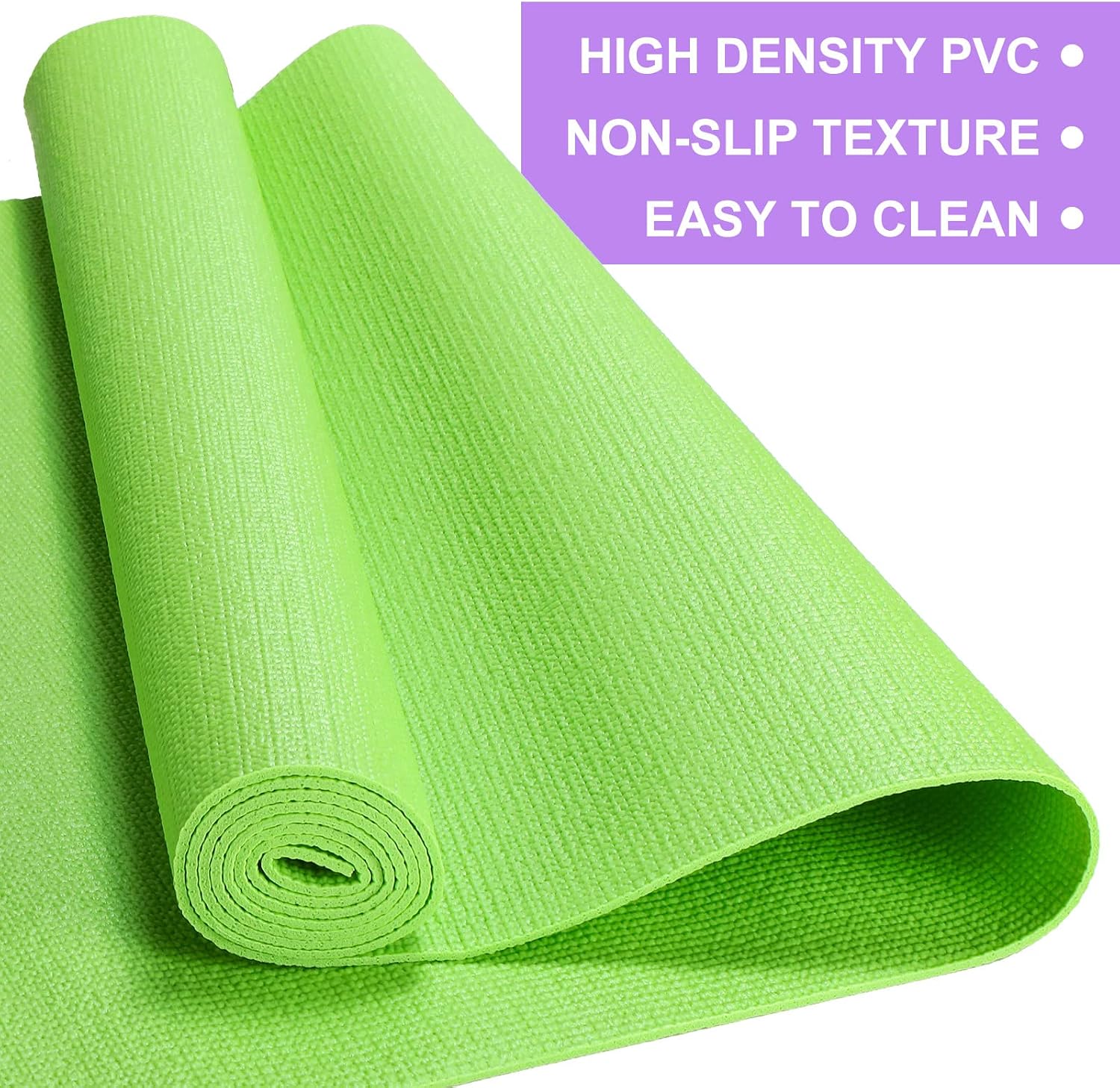 3mm 얇은 요가 매트, 가벼운 PVC 운동 매트, 미 - Pilates Yoga Classes 리뷰 및 가격
