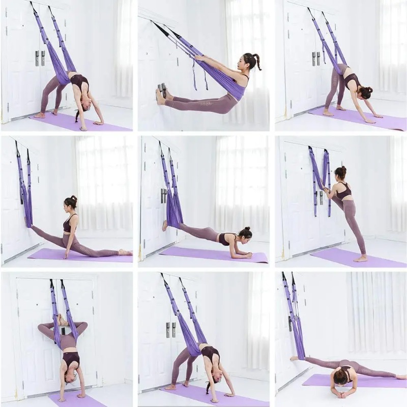 조절 가능한 에어리얼 요가 해먹 세트 필라테스 무중력  - Pilates Yoga Stretching 리뷰 및 가격